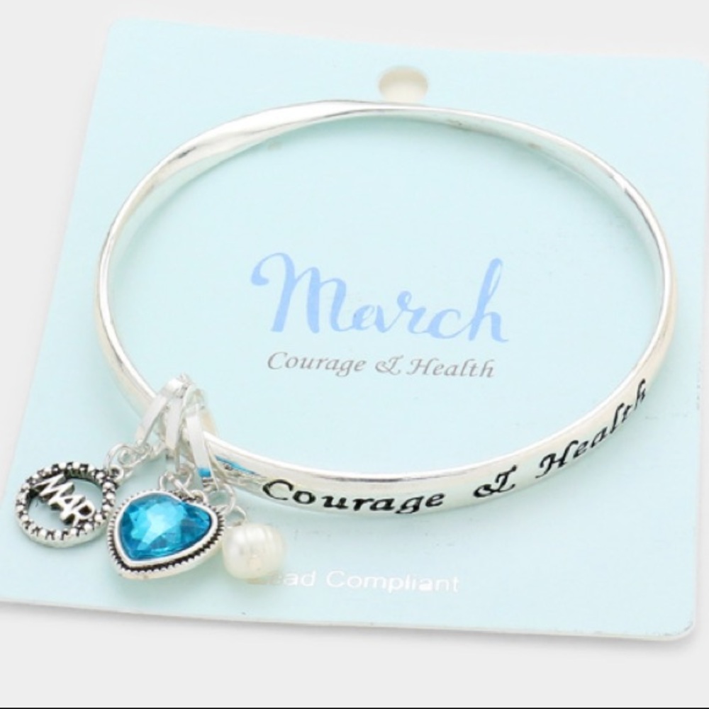 🆕 “Courage & Health” March Heart Bracelet